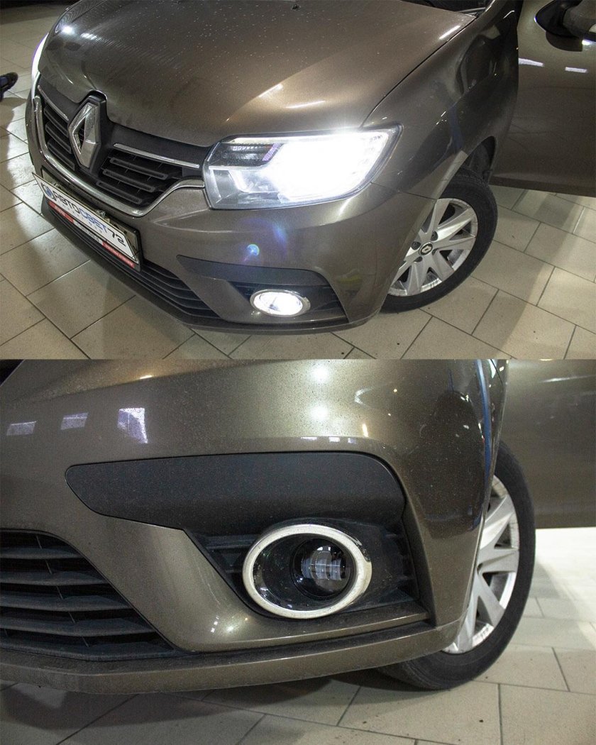 Логан 2014 ПТФ диодные