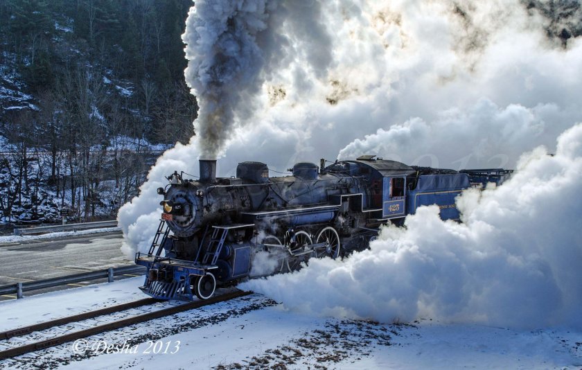 Паровоз с 57