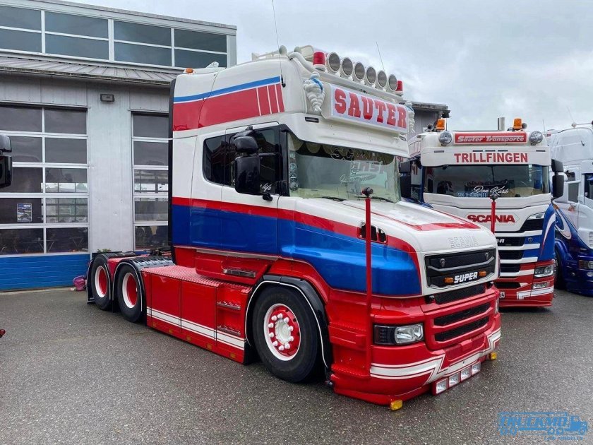 Капотная скания тягач