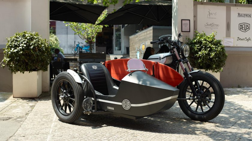 Triumph bonneville с коляской