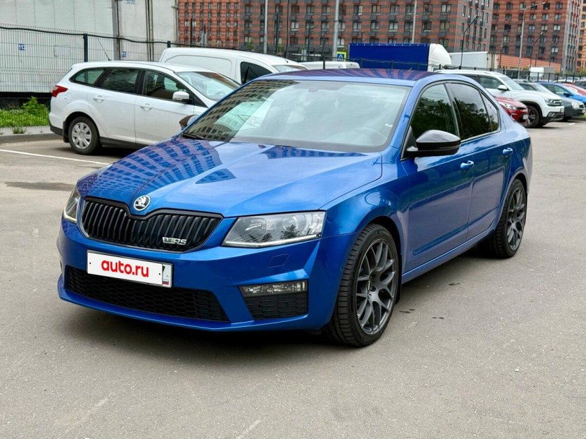 Skoda octavia rs синяя