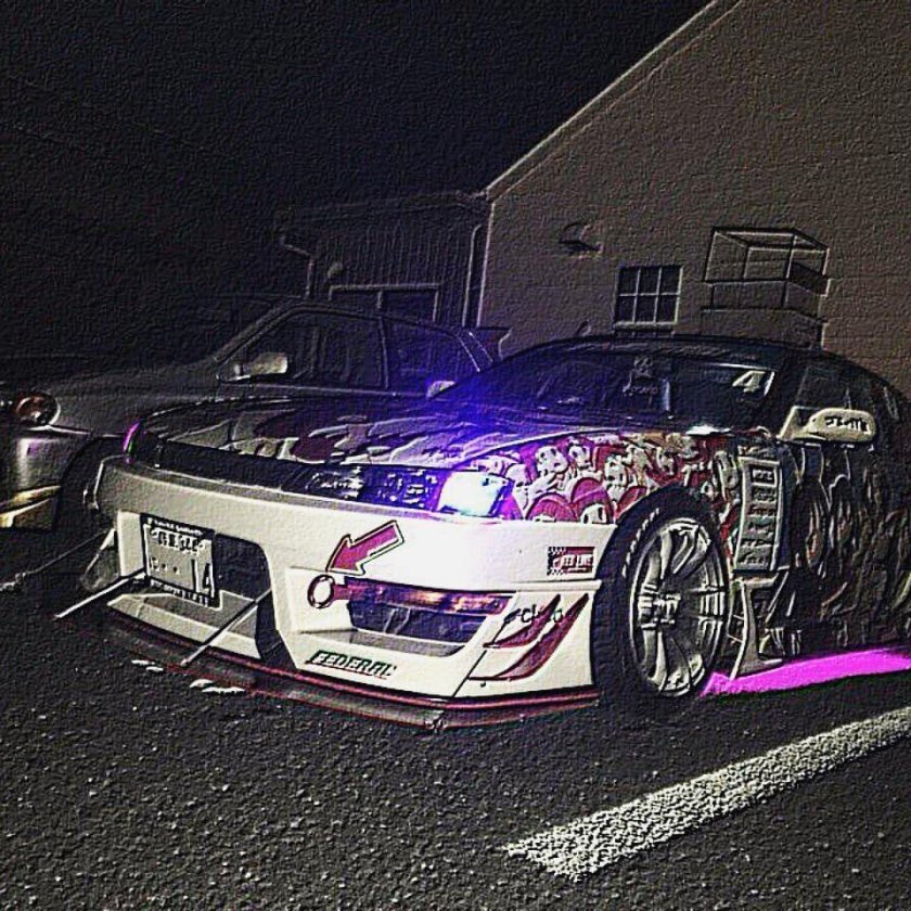 Nissan Silvia s13 неон