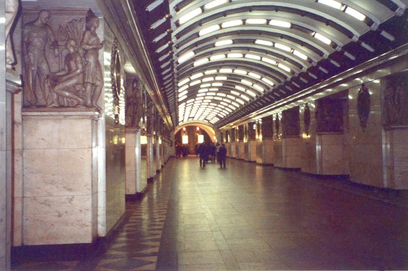 Станция метро Нарвская сталинская