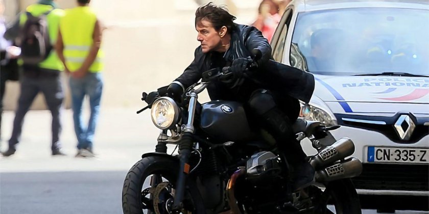 Том Круз на мотоцикле миссия невыполнима 2