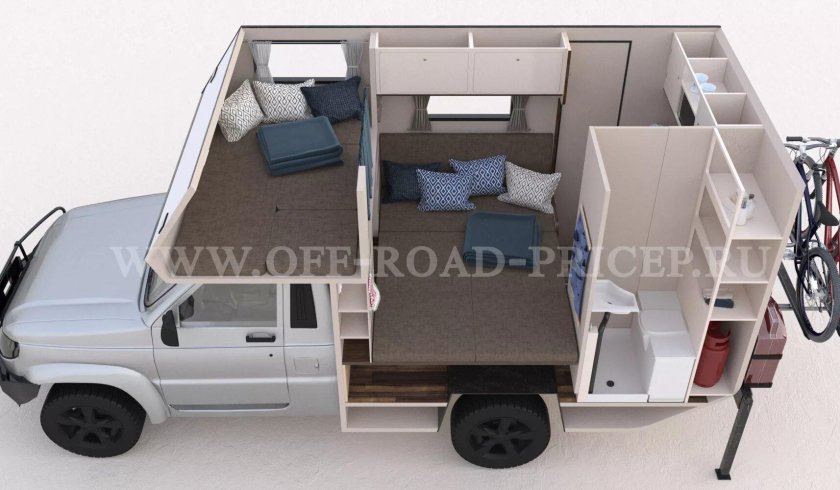 Жилой модуль на УАЗ 3303