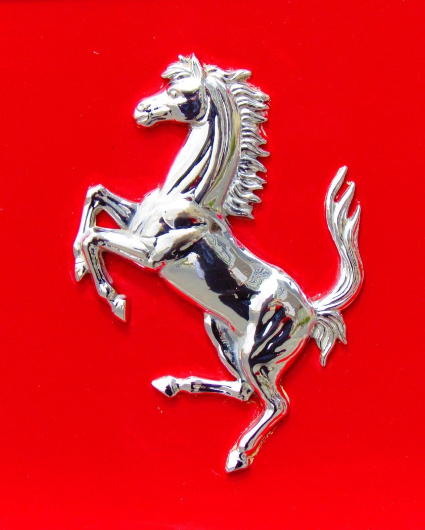 Эмблема лошади на автомобиле