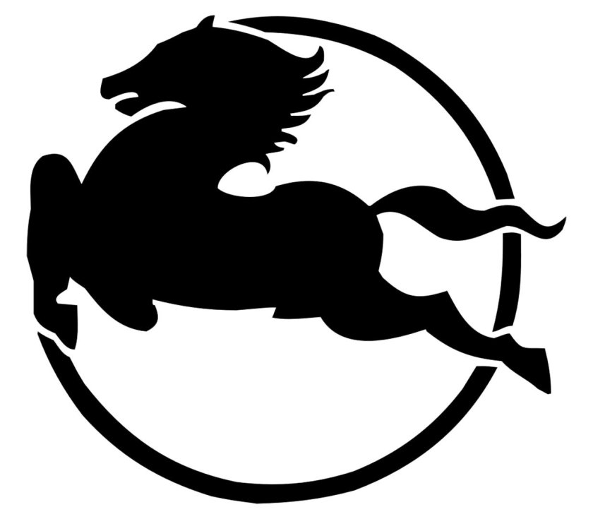 Эмблема конь на автомобиле