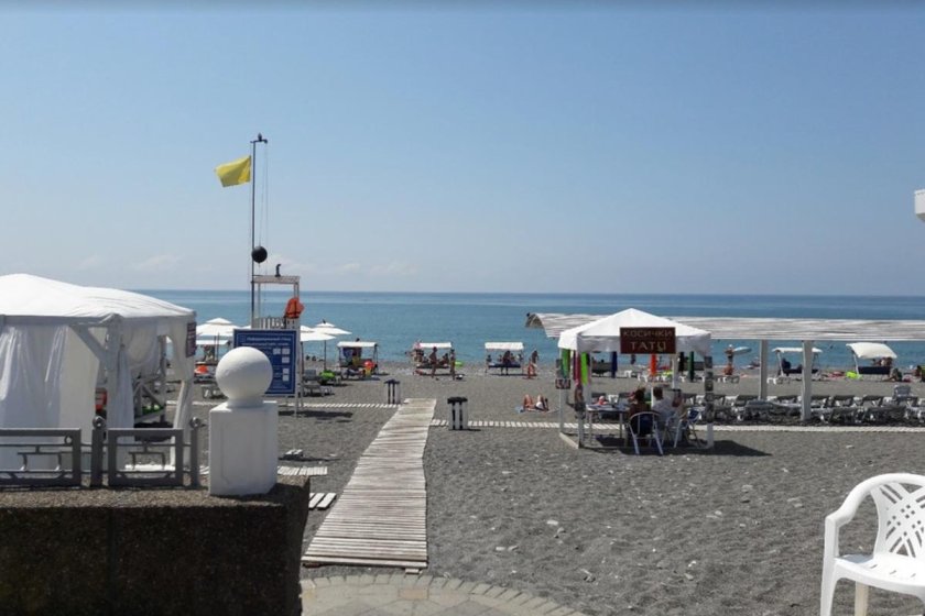 Пляж огонек Адлер