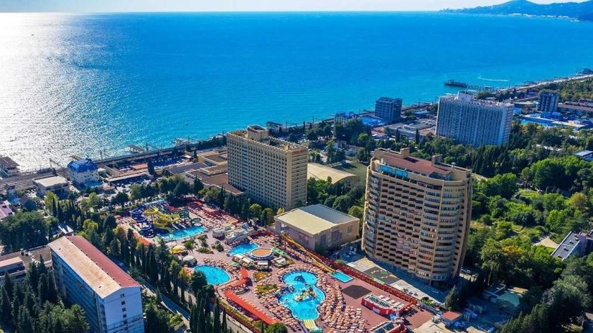 Курортный городок Сочи Адлер санаторий Весна