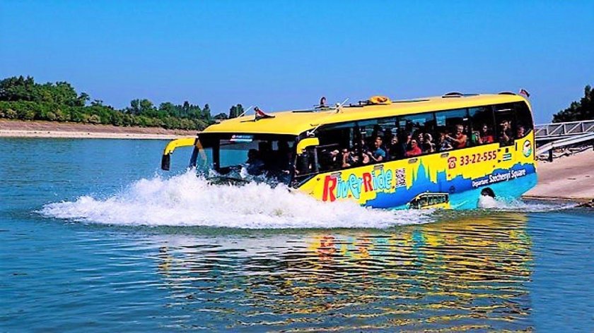 Венгрия автобус амфибия