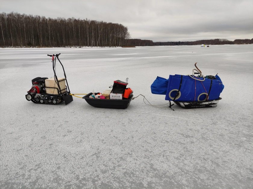 Мотосани смарт для зимней рыбалки