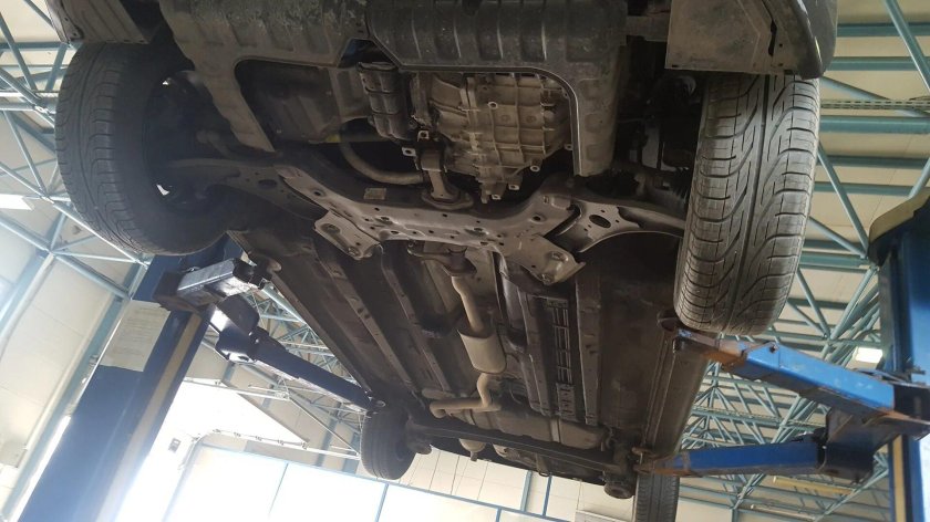 Киа рио 3 вид снизу