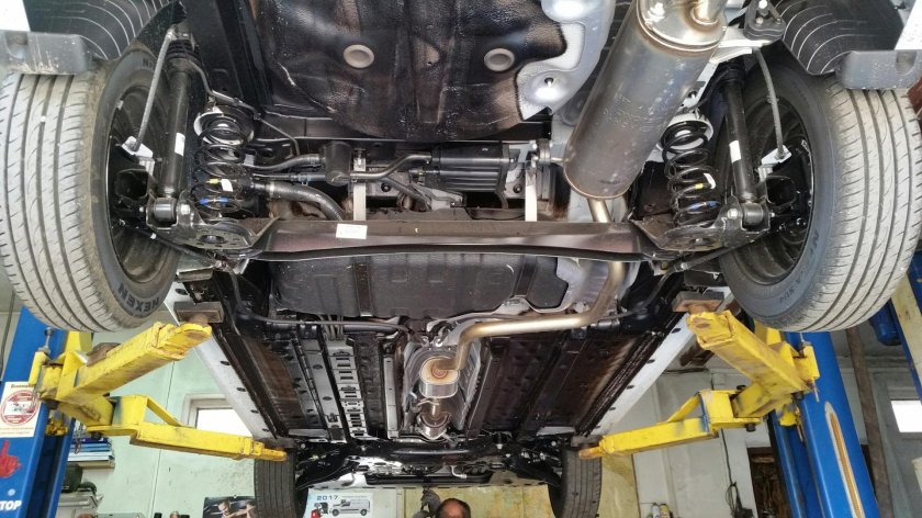 Kia Rio 2015 днище