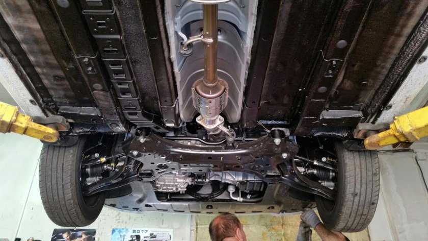 Днище hyundai solaris 2