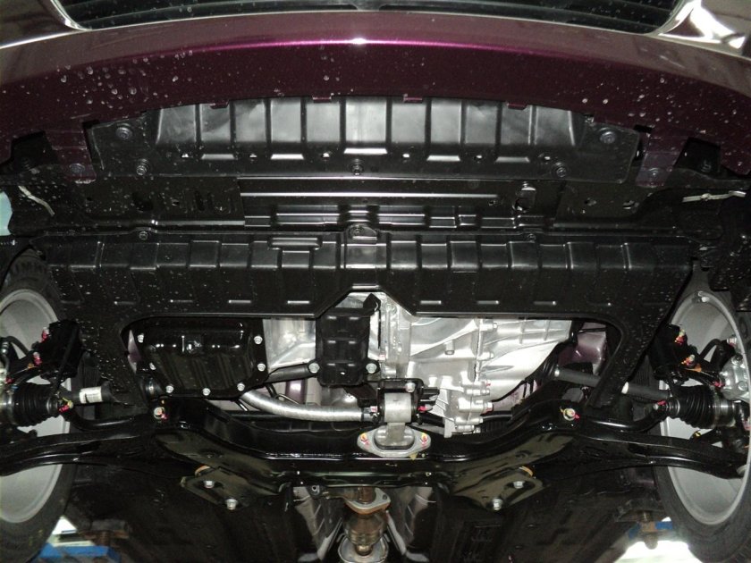 Защита картера Киа Рио 2013