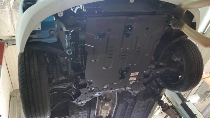 Защита двигателя kia rio
