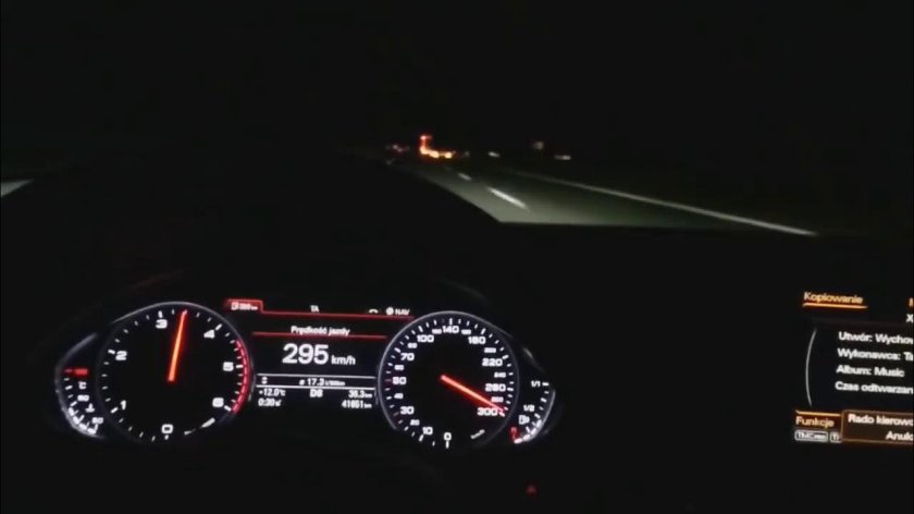 Ауди а6 с7 200 км/ч спидометр
