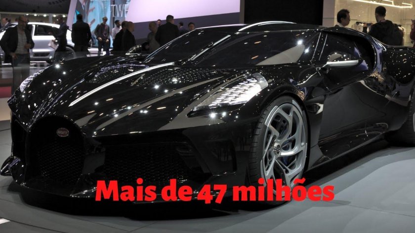 Бугатти черный автомобиль