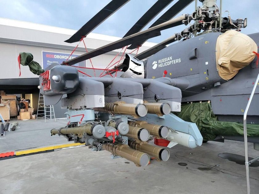 Ка-52 ПТУР атака