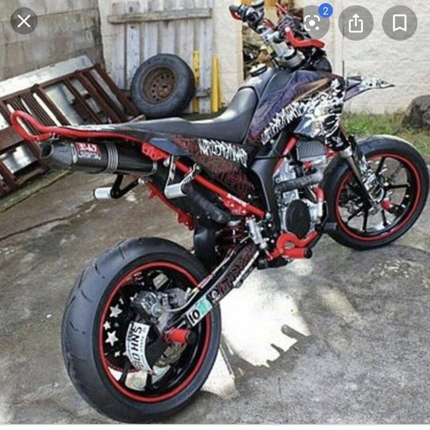 Супермото мотард стант