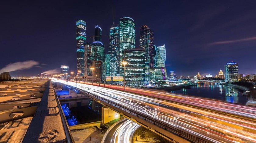 Москва Автострада Москва Сити