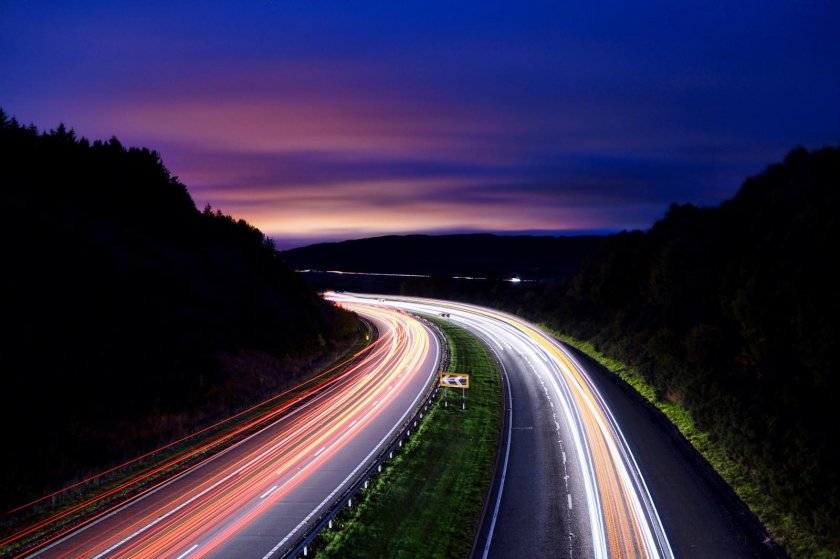 Ночная Автострада США