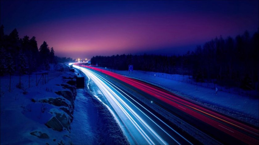 Дорога ночью