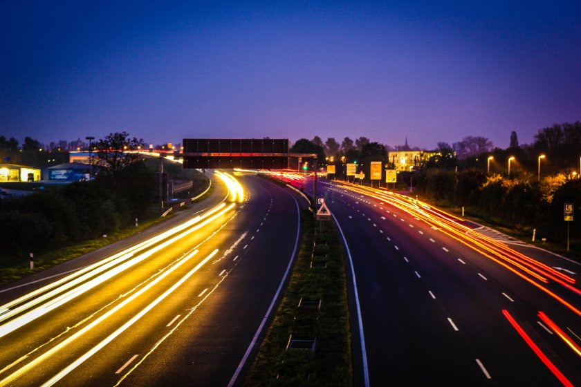 Ночная Автострада США