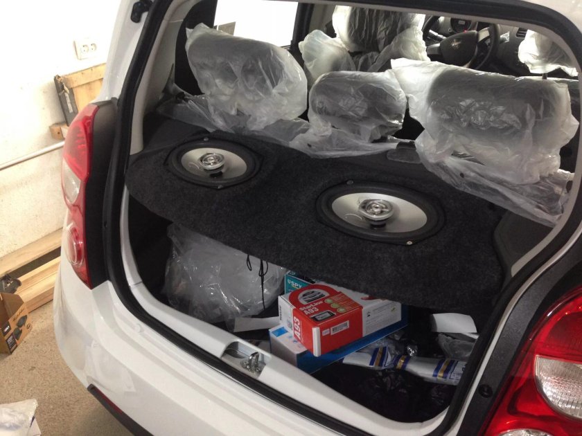 Акустическая полка Chevrolet Spark чертеж