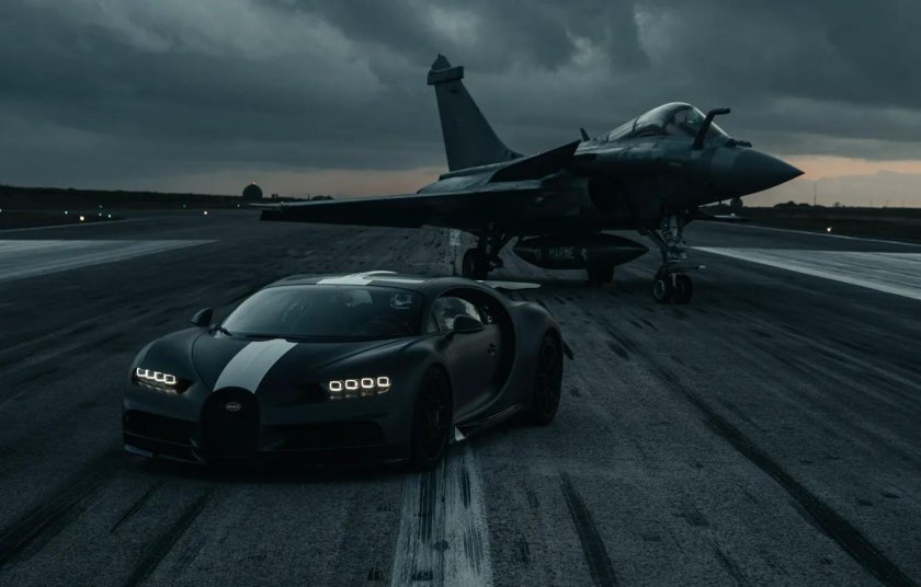 Бугатти против истребителя