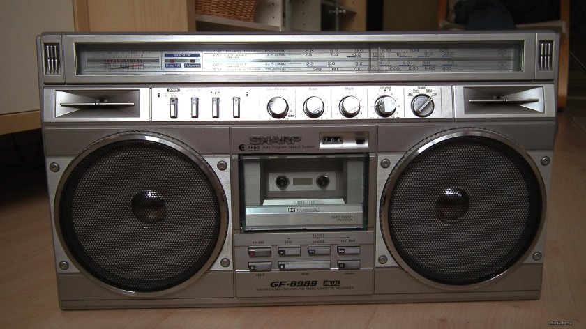 Шарп магнитофон японский двухкассетный