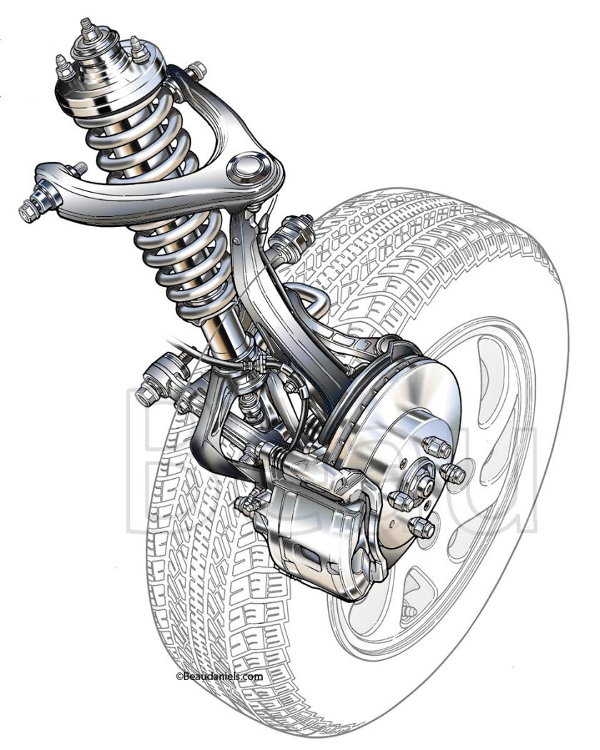 Передняя подвеска Хонда Цивик 4д
