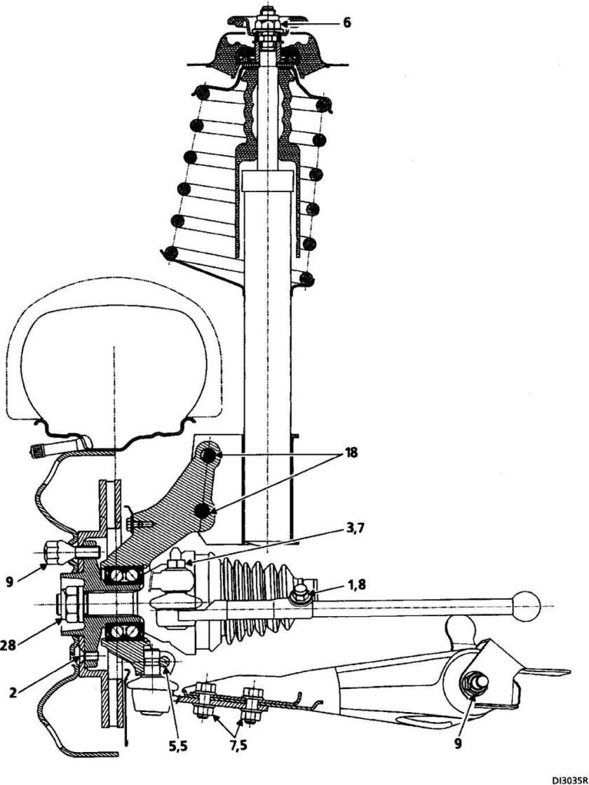 Передняя подвеска Рено Симбол 1.4