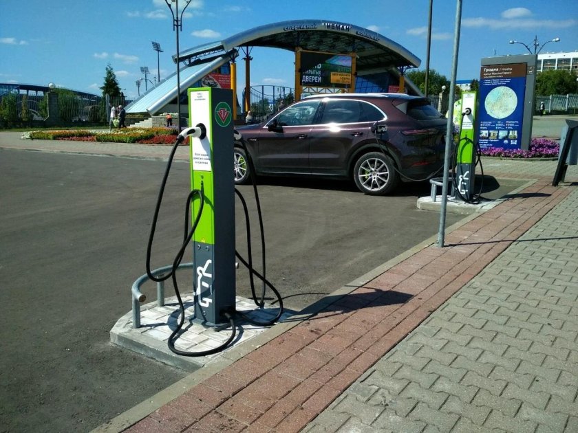 Станция электрозарядки автомобилей