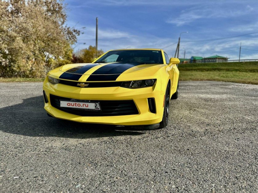 Chevrolet camaro 2021 желтый