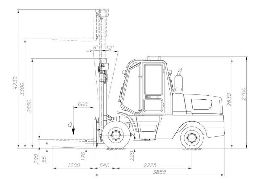Вилочный погрузчик Амкодор 451а