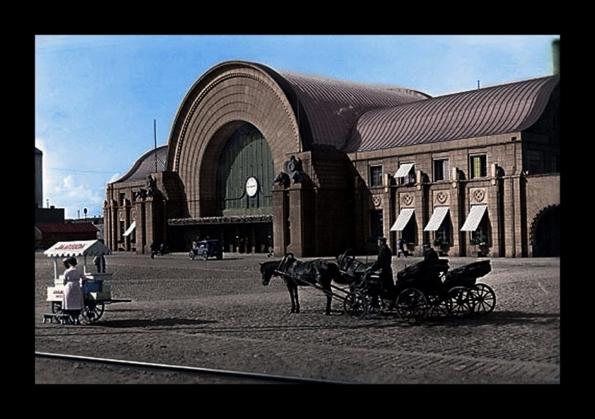 Выборгский железнодорожный вокзал 1913