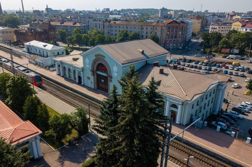Выборг вокзал пути