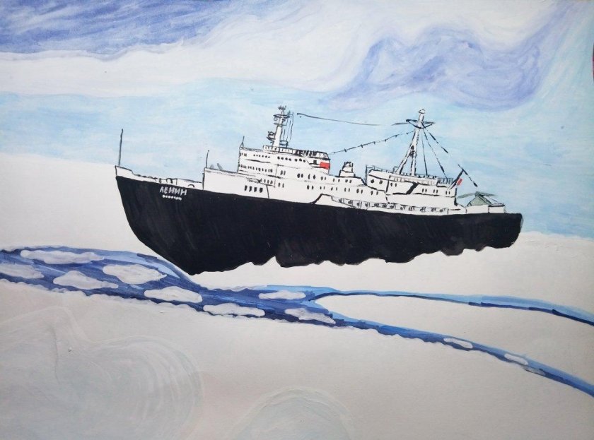 Ледокол Ленин картина