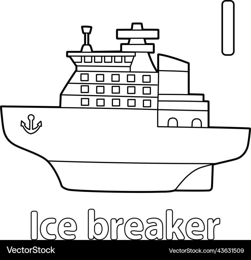 Ледокол раскраска