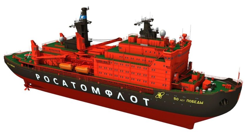 Модель ледокола 50 лет Победы