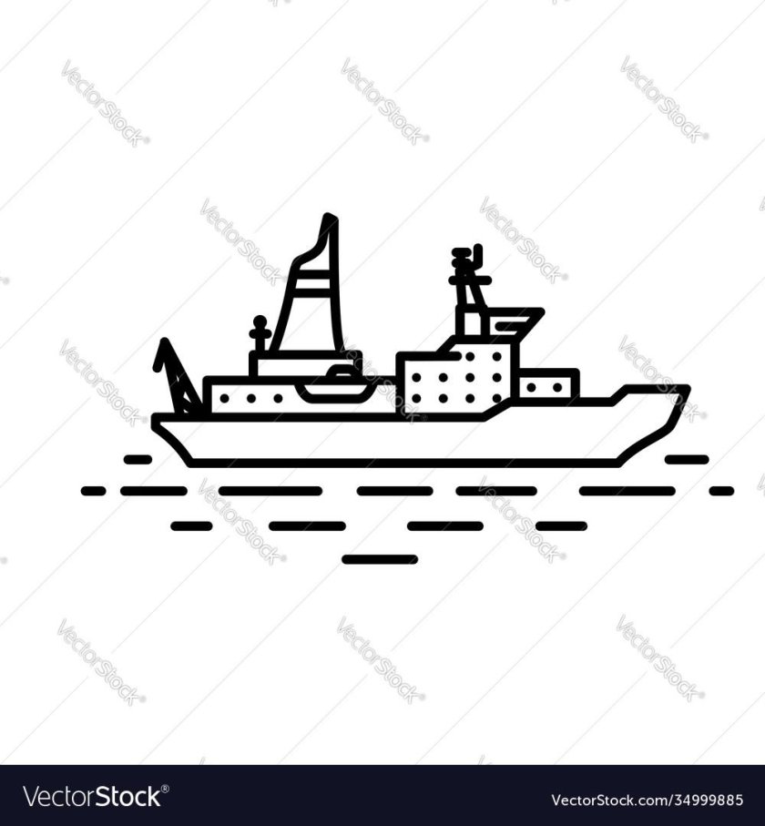 Атомный ледокол раскраска для детей