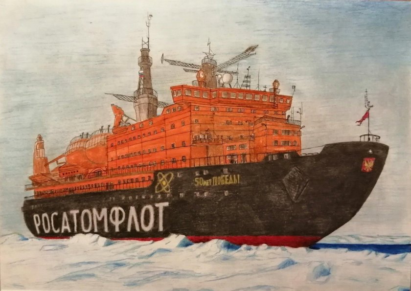 50 Лет Победы атомный ледокол