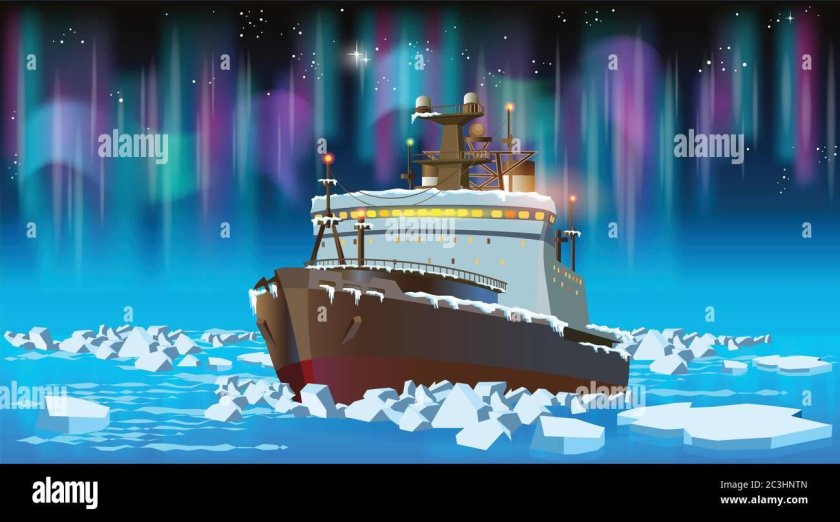 Ледокол Арктика вектор
