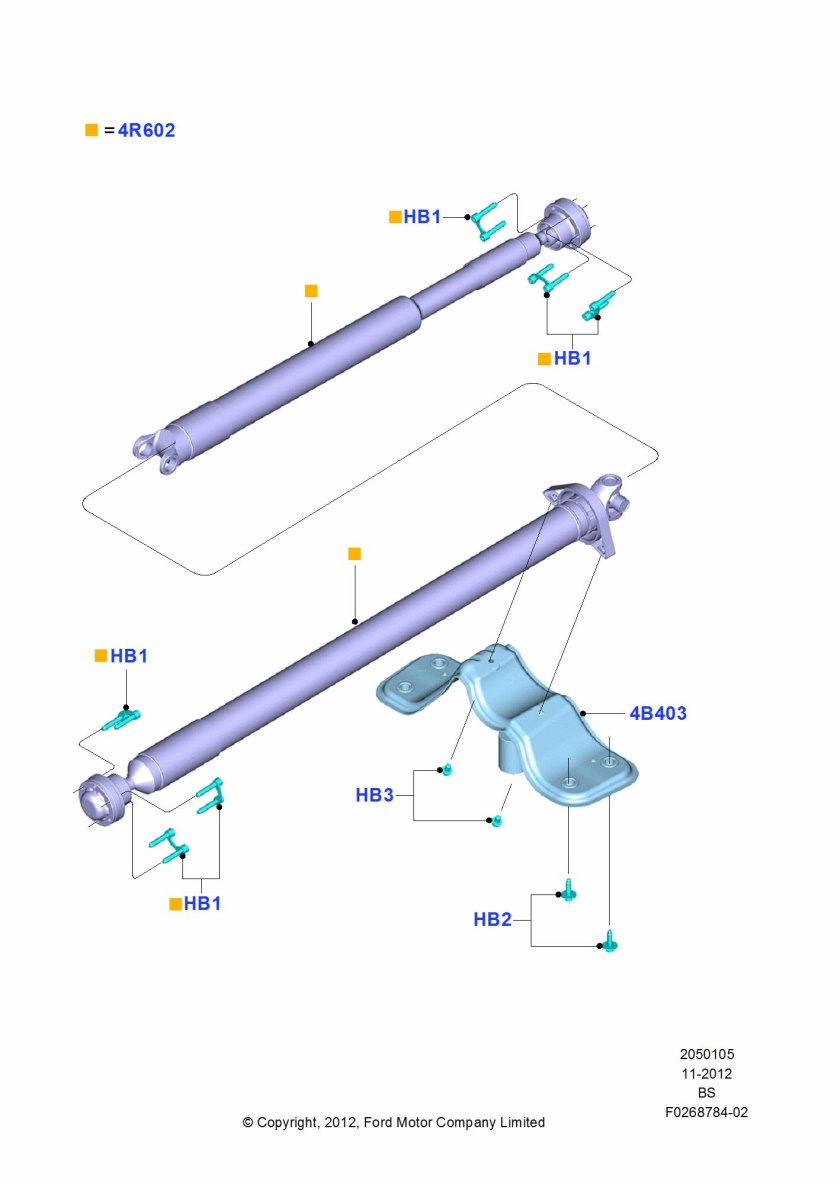 Кронштейн карданного вала Форд Куга 1