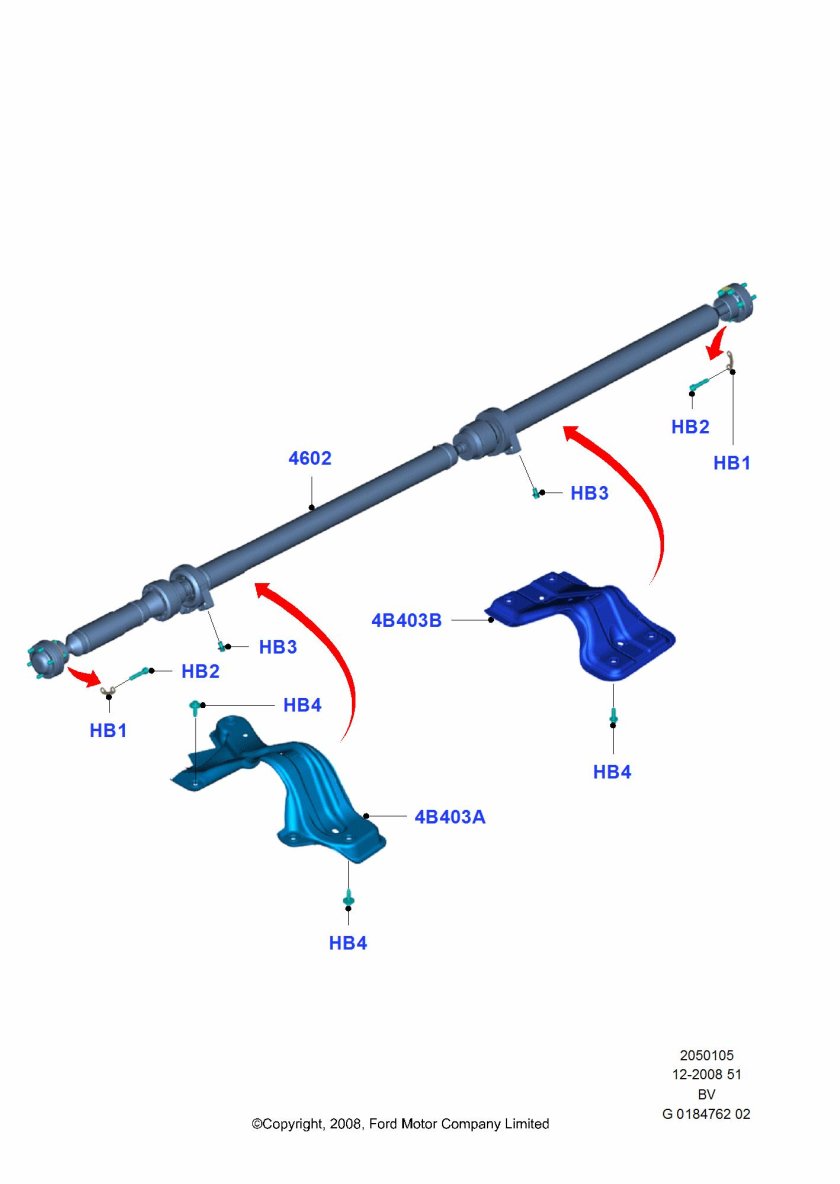 Форд Куга карданный вал