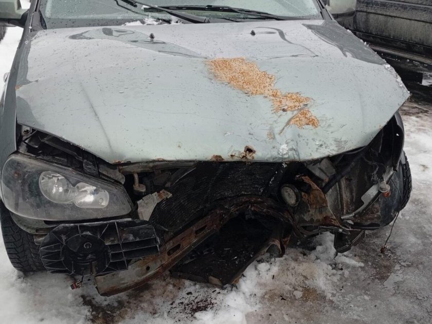 Битая лада гранта