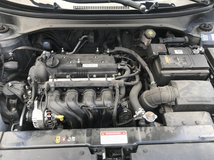 Kia Rio x-line под капотом