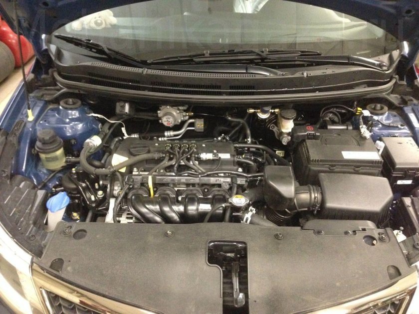 Подкапотное пространство киа рио 3