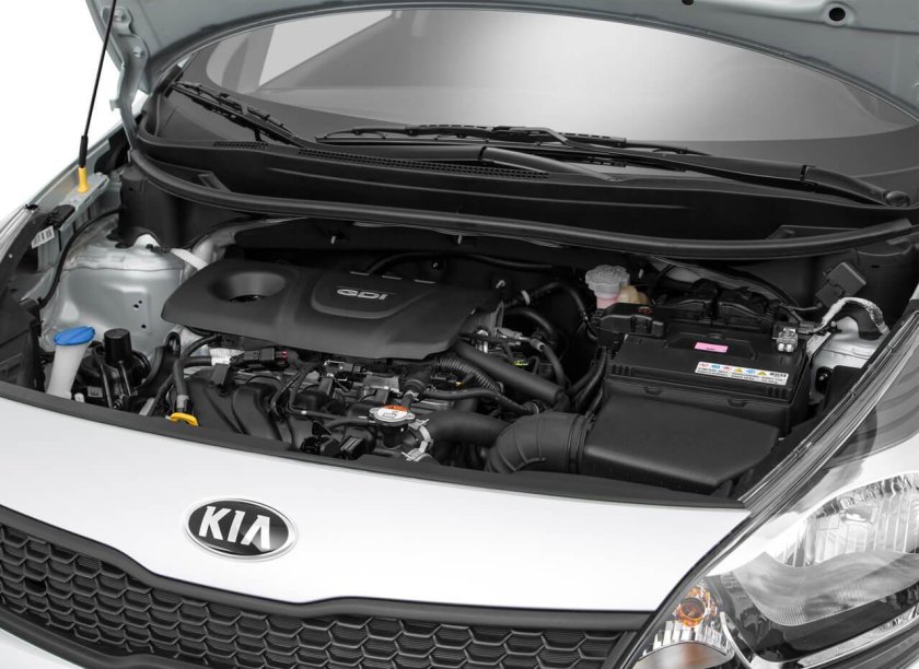Kia Rio 2020 моторный отсек